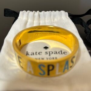 Kate Spade's bracelet engraved phrase everything's going swimmingly pre loved